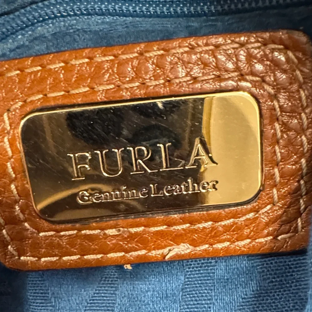 Furla Brown Leather Hobo Bag